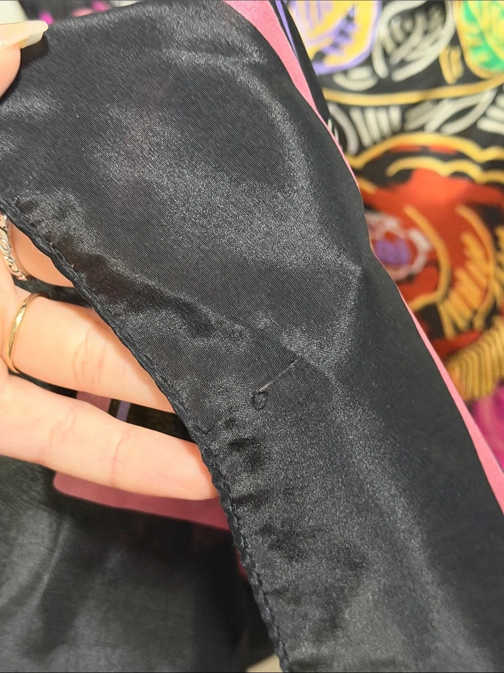 Gorgeous Honey Patterned Silk Scarf